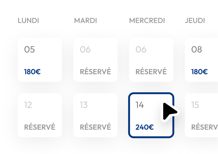 Gestion dynamique des prix et calendrier
